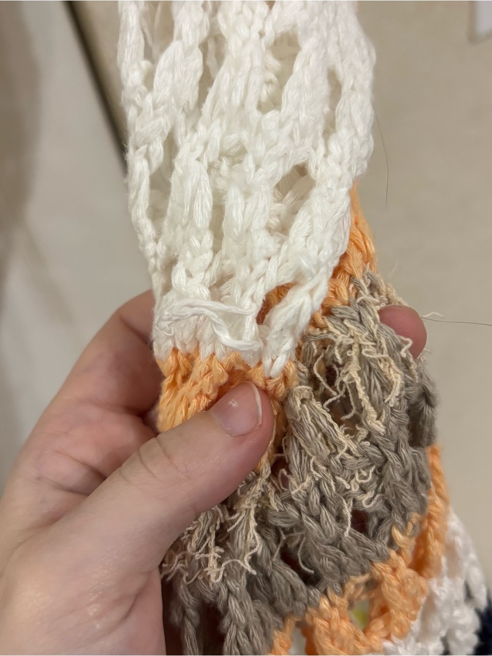 Free People Gia Crochet Shrug in Beachy Combo New with Thread Ends - Picture 8 of 12